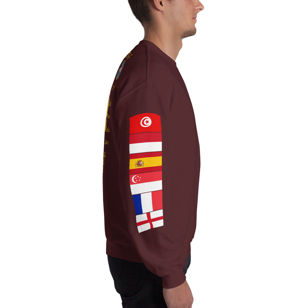 IKE CUSTOM w/FLAGS - E HUGHES - Sweatshirt