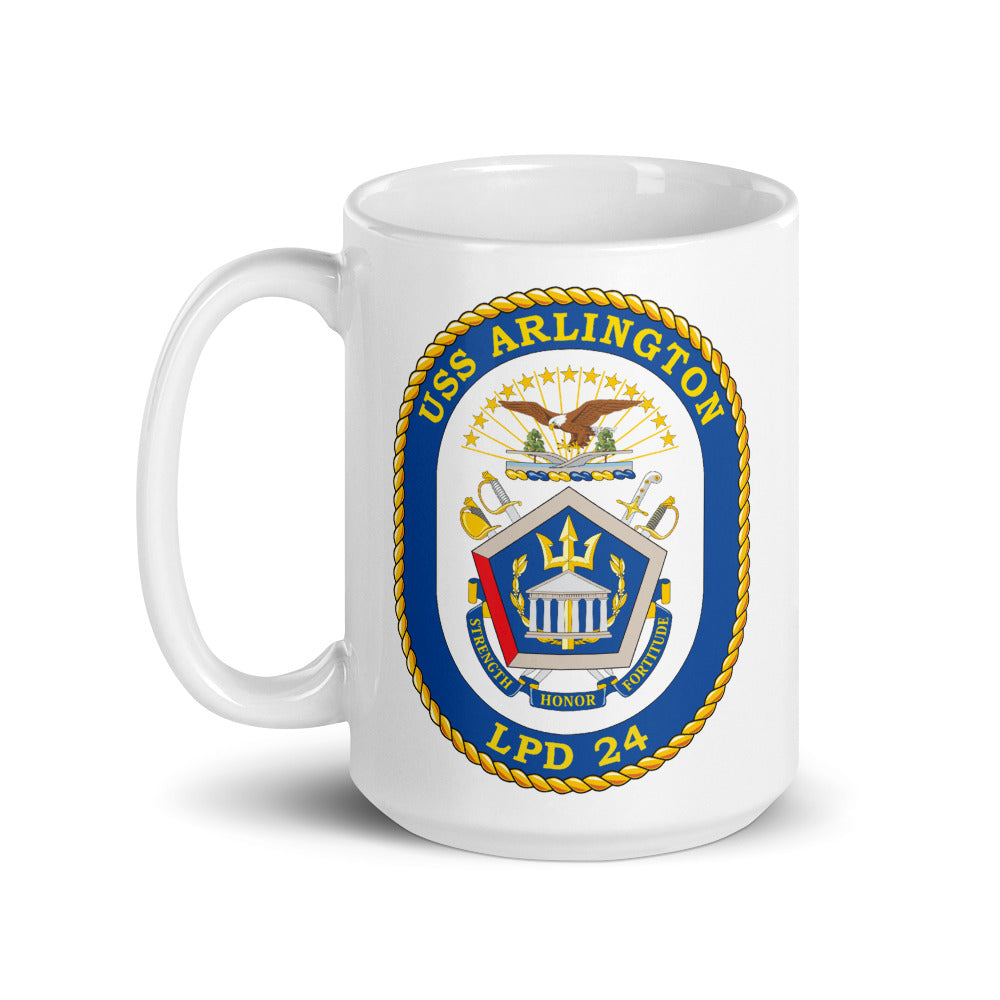 USS Arlington (LPD-24) Ship's Crest Mug
