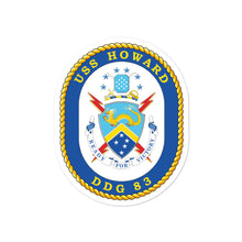 Load image into Gallery viewer, USS Howard (DDG-83) Ship&#39;s Crest Vinyl Sticker