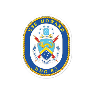 USS Howard (DDG-83) Ship's Crest Vinyl Sticker