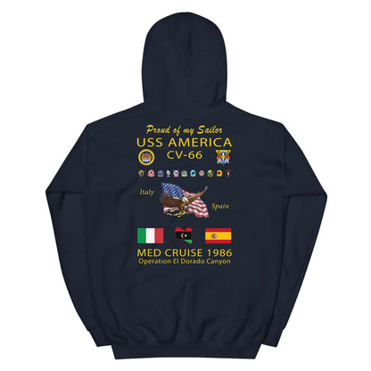 USS America (CV-66) 1986 Cruise Hoodie - FAMILY