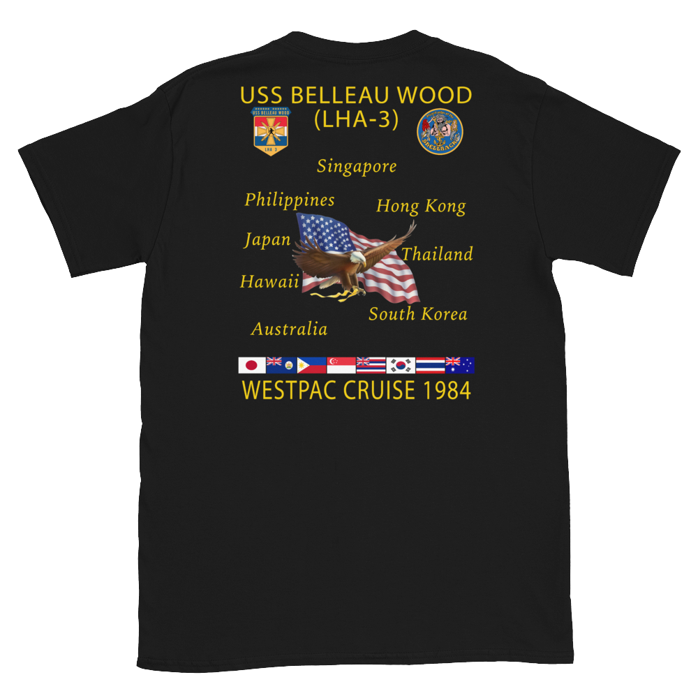 USS Belleau Wood (LHA-3) 1984 Cruise Shirt