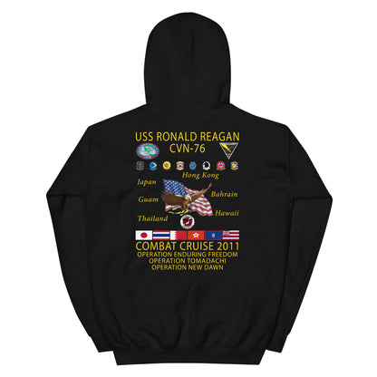 USS Ronald Reagan (CVN-76) 2011 Cruise Hoodie