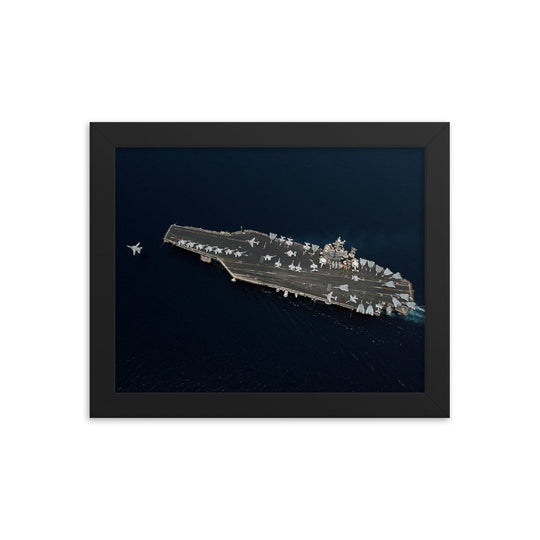 USS George Washington (CVN-73) Framed Ship Photo - F-14 Tomcat Launch