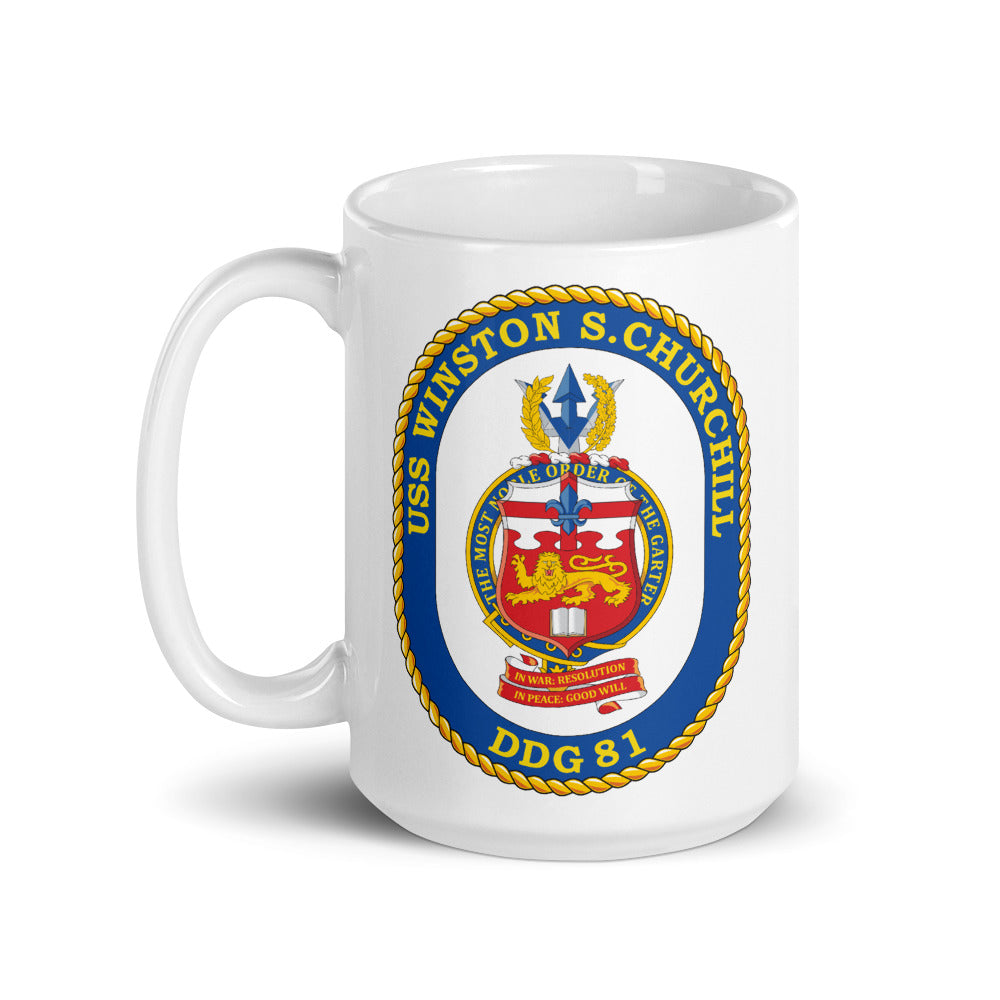 USS Winston S. Churchill (DDG-81) Ship's Crest Mug