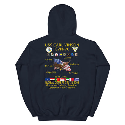 USS Carl Vinson (CVN-70) 2005 Cruise Hoodie