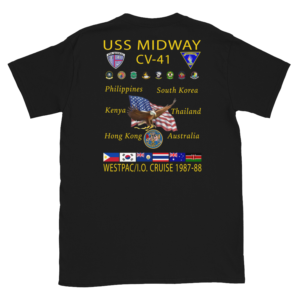 USS Midway (CV-41) 1987-88 Cruise Shirt