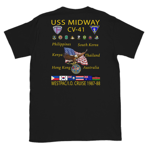 USS Midway (CV-41) 1987-88 Cruise Shirt