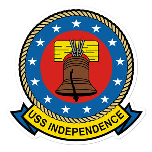 USS Independence (CVA/CV-62) Ship's Crest Vinyl Sticker