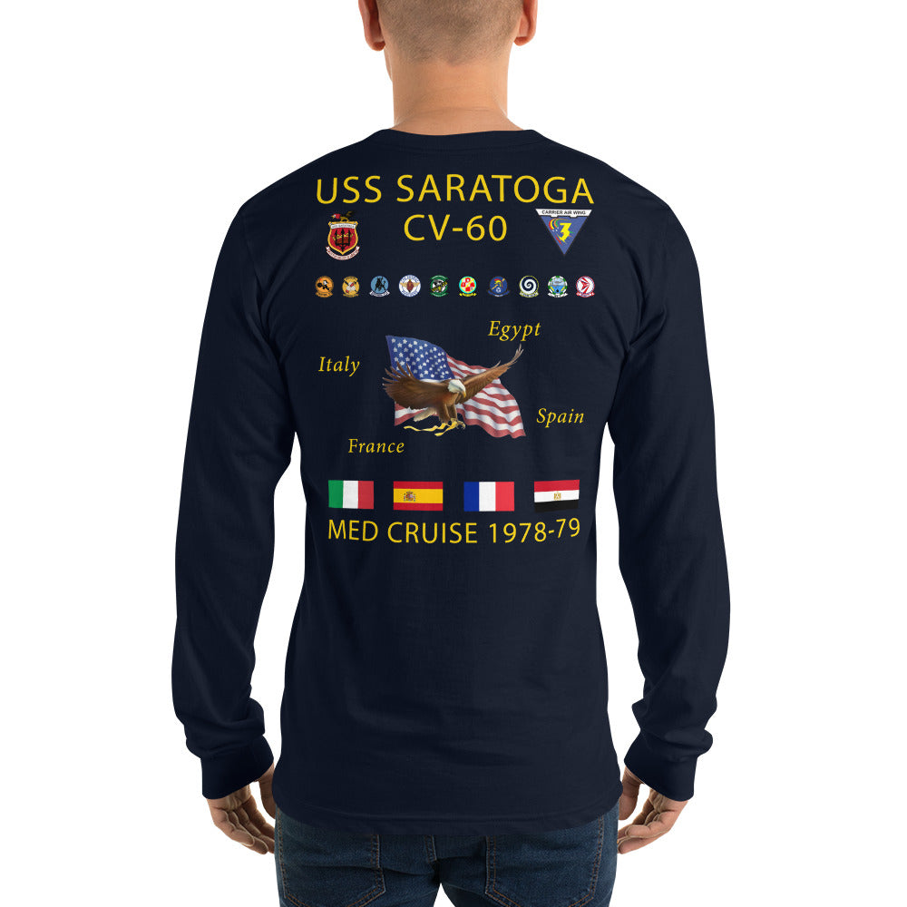 USS Saratoga (CV-60) 1978-79 Long Sleeve Cruise Shirt