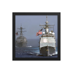 USS Cowpens (CG-63) Framed Ship Photo