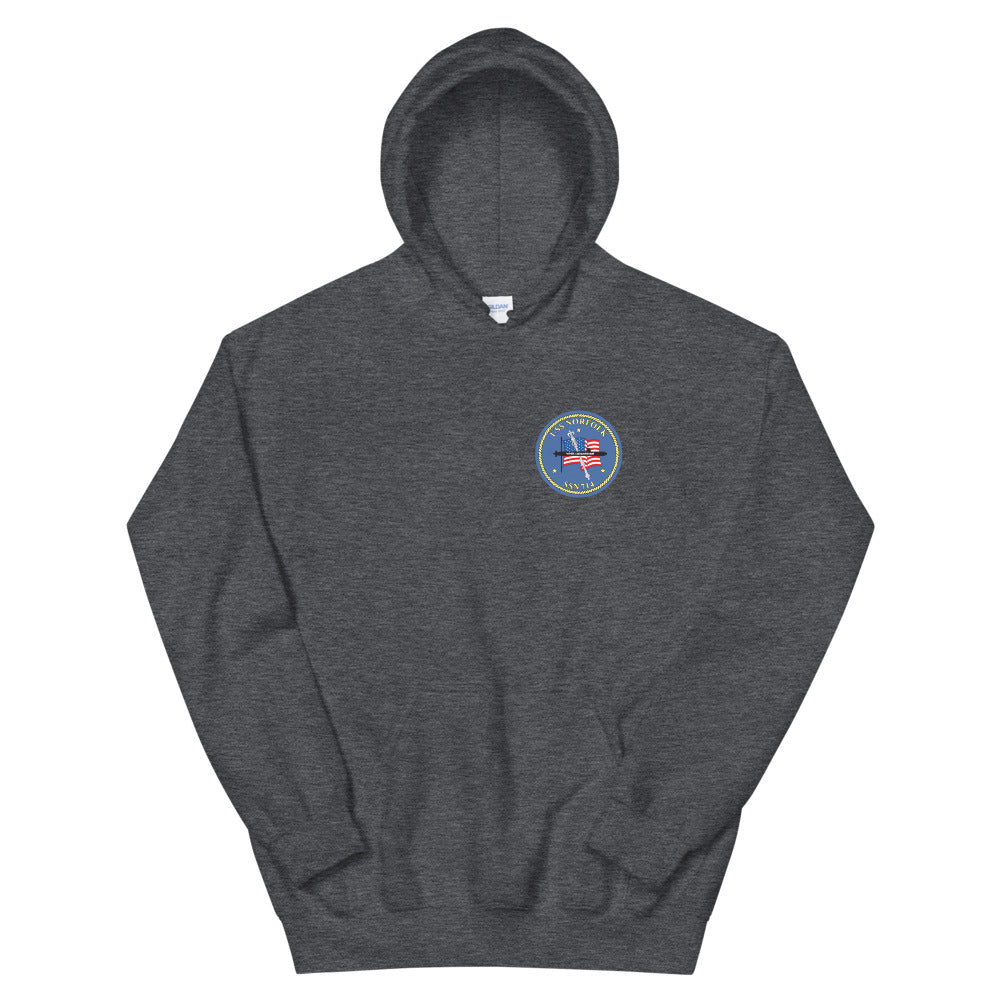 USS Norfolk (SSN-714) Ship's Crest Hoodie