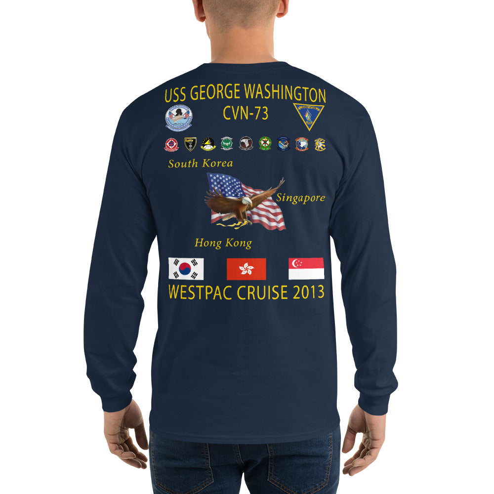 USS George Washington (CVN-73) 2013 Long Sleeve Cruise Shirt