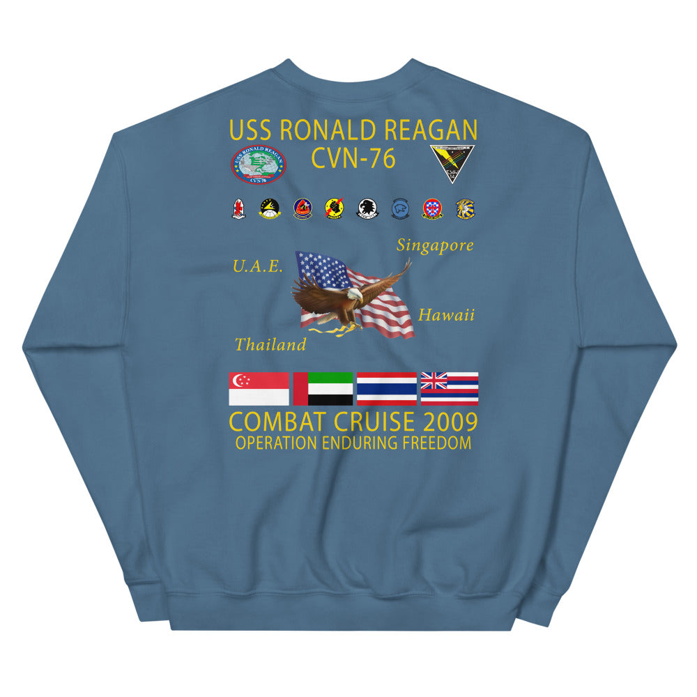 USS Ronald Reagan (CVN-76) 2009 Cruise Sweatshirt