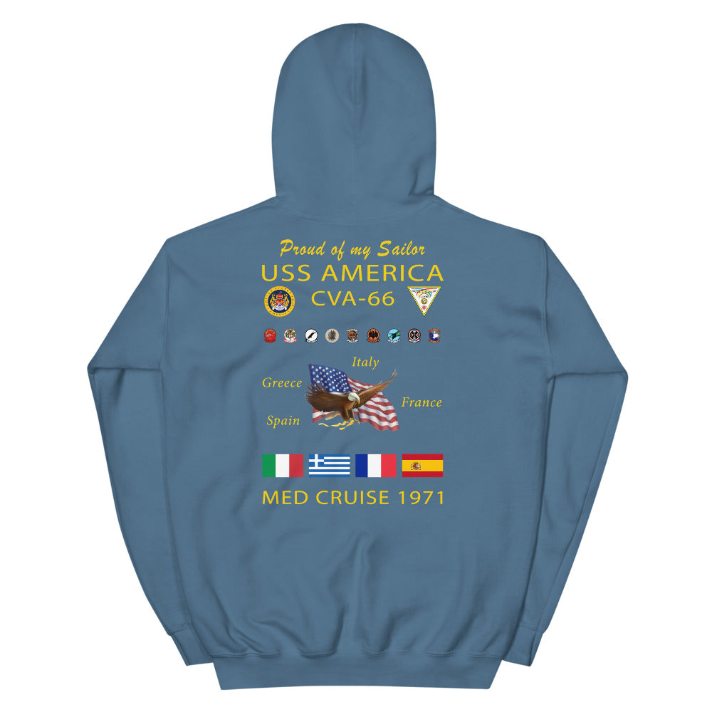 USS America (CVA-66) 1971 Cruise Hoodie - FAMILY