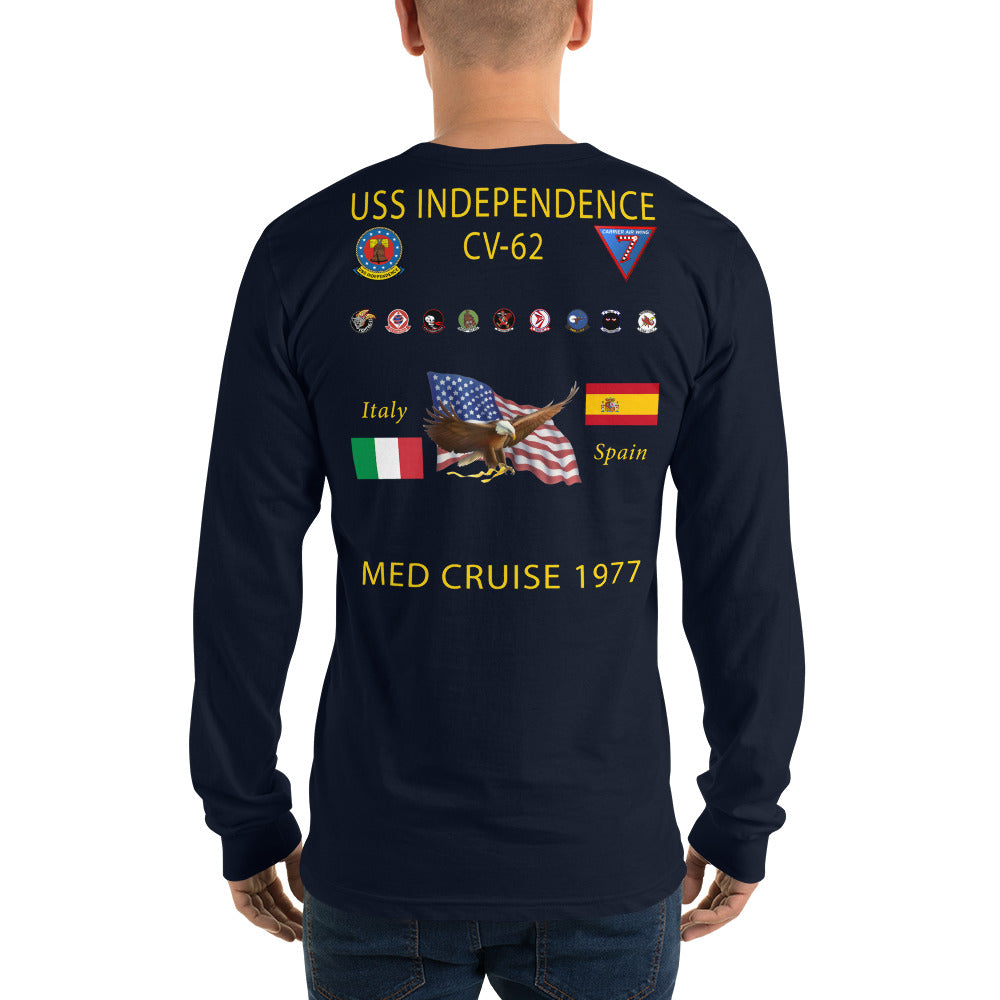 USS Independence (CV-62) 1977 Long Sleeve Cruise Shirt