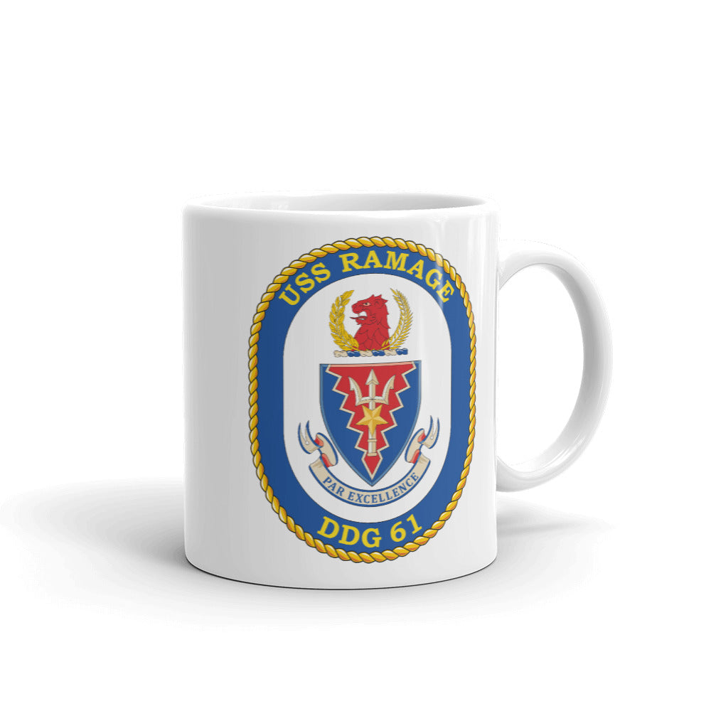 USS Ramage (DDG-61) Ship's Crest Mug