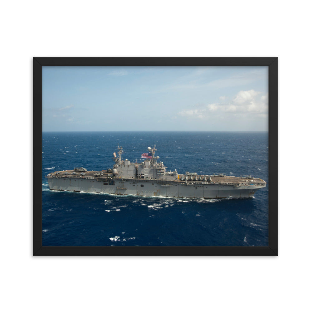 USS Peleliu (LHA-5) Framed Ship Photo
