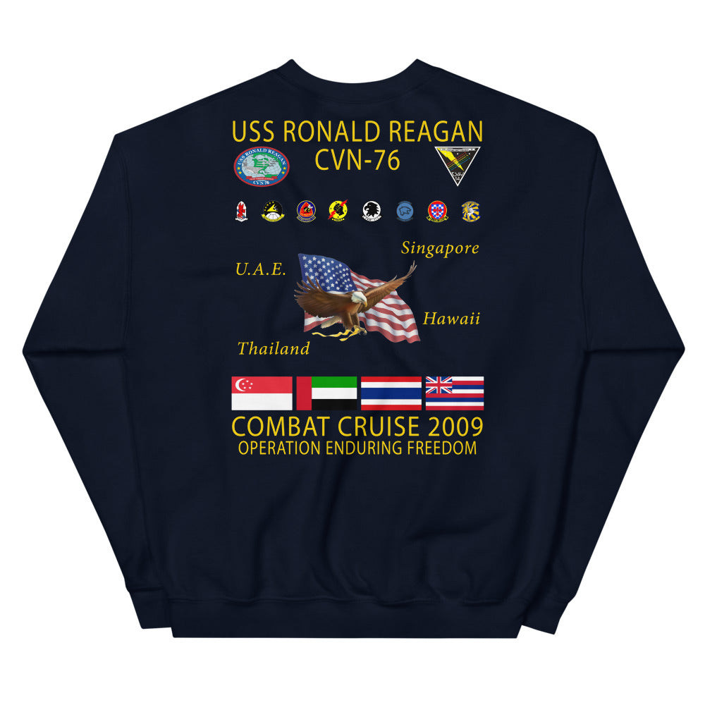 USS Ronald Reagan (CVN-76) 2009 Cruise Sweatshirt