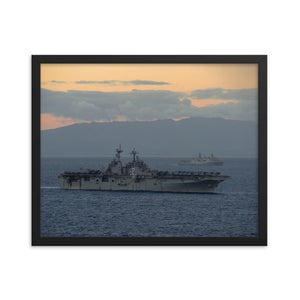 USS Essex (LHD-2) Framed Ship Photo