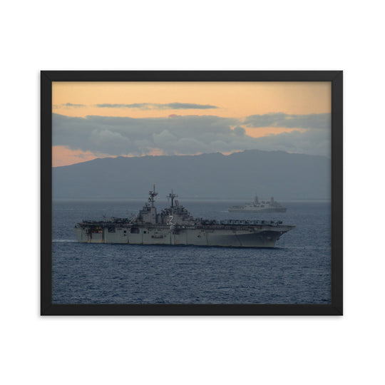 USS Essex (LHD-2) Framed Ship Photo