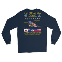 Load image into Gallery viewer, USS Coral Sea (CVA-43) 1964-65 Long Sleeve Cruise Shirt