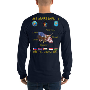 USS Mars (AFS-1) 1985 Long Sleeve Cruise Shirt