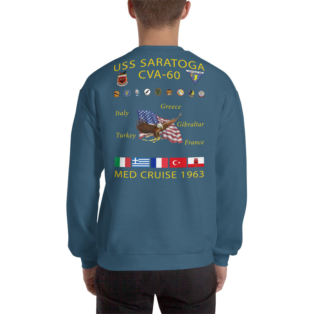 USS Saratoga (CVA-60) 1963 Cruise Sweatshirt