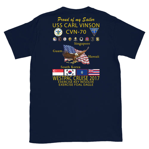 USS Carl Vinson (CVN-70) 2017 Cruise Shirt - FAMILY
