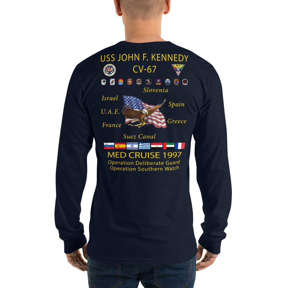 USS John F. Kennedy (CV-67) 1997 Long Sleeve Cruise Shirt