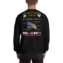 Load image into Gallery viewer, USS Kitty Hawk (CVA-63) 1962-63 Cruise Sweatshirt