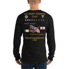 Load image into Gallery viewer, USS John F. Kennedy (CV-67) 1996 Long Sleeve Cruise Shirt