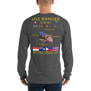 USS Ranger (CV-61) 1976 Long Sleeve Cruise Shirt