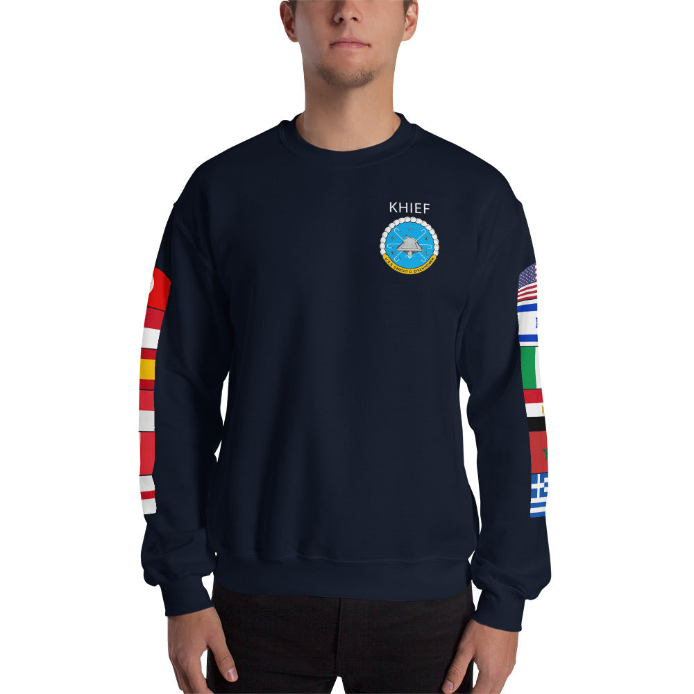 IKE CUSTOM w/FLAGS - E HUGHES - Sweatshirt