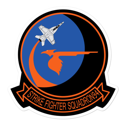 VFA-94 Mighty Shrikes Squadron Crest Vinyl Sticker
