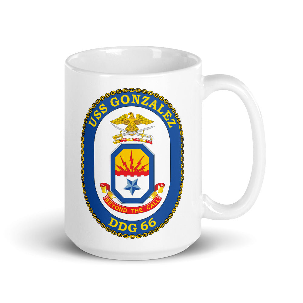 USS Gonzales (DDG-66) Ship's Crest Mug