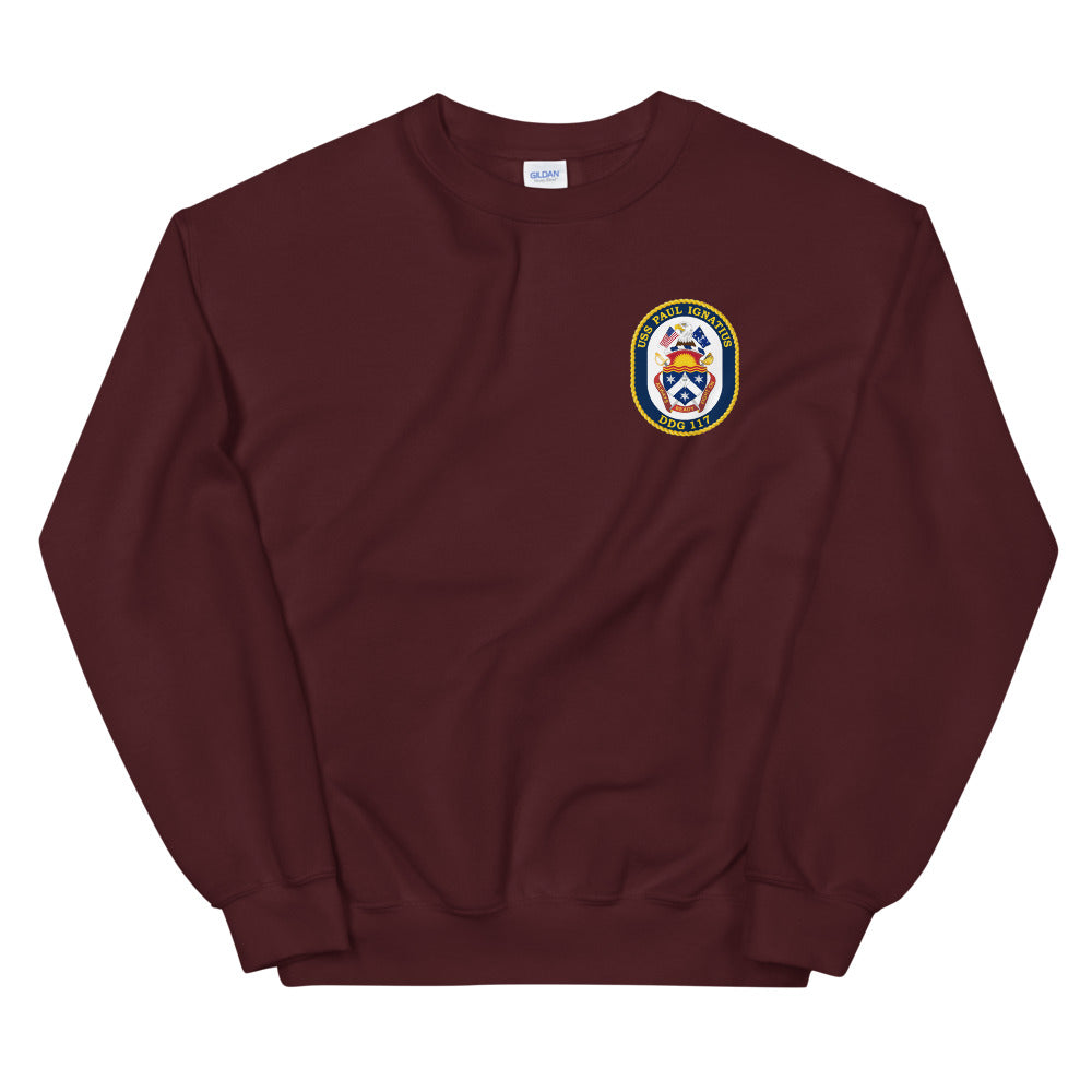 USS Paul Ignatius (DDG-117) Ship's Crest Sweatshirt