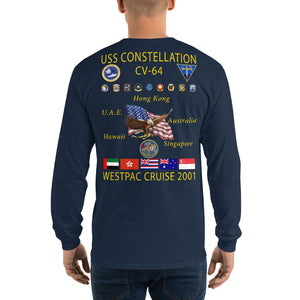 USS Constellation (CV-64) 2001 Long Sleeve Cruise Shirt