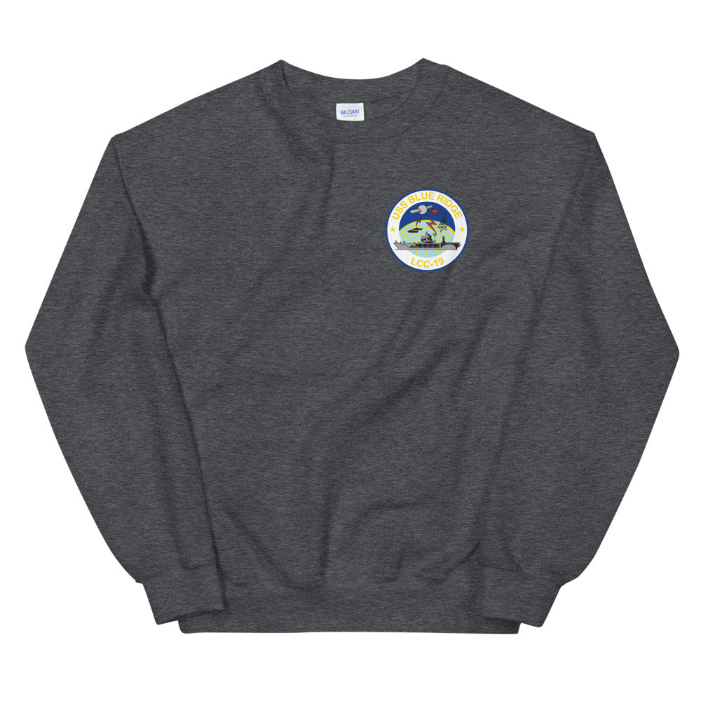 USS Blue Ridge (LCC-19) Ship's Crest Sweatshirt