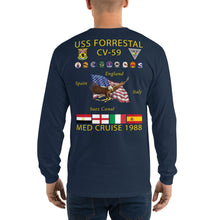Load image into Gallery viewer, USS Forrestal (CV-59) 1988 Long Sleeve Cruise Shirt