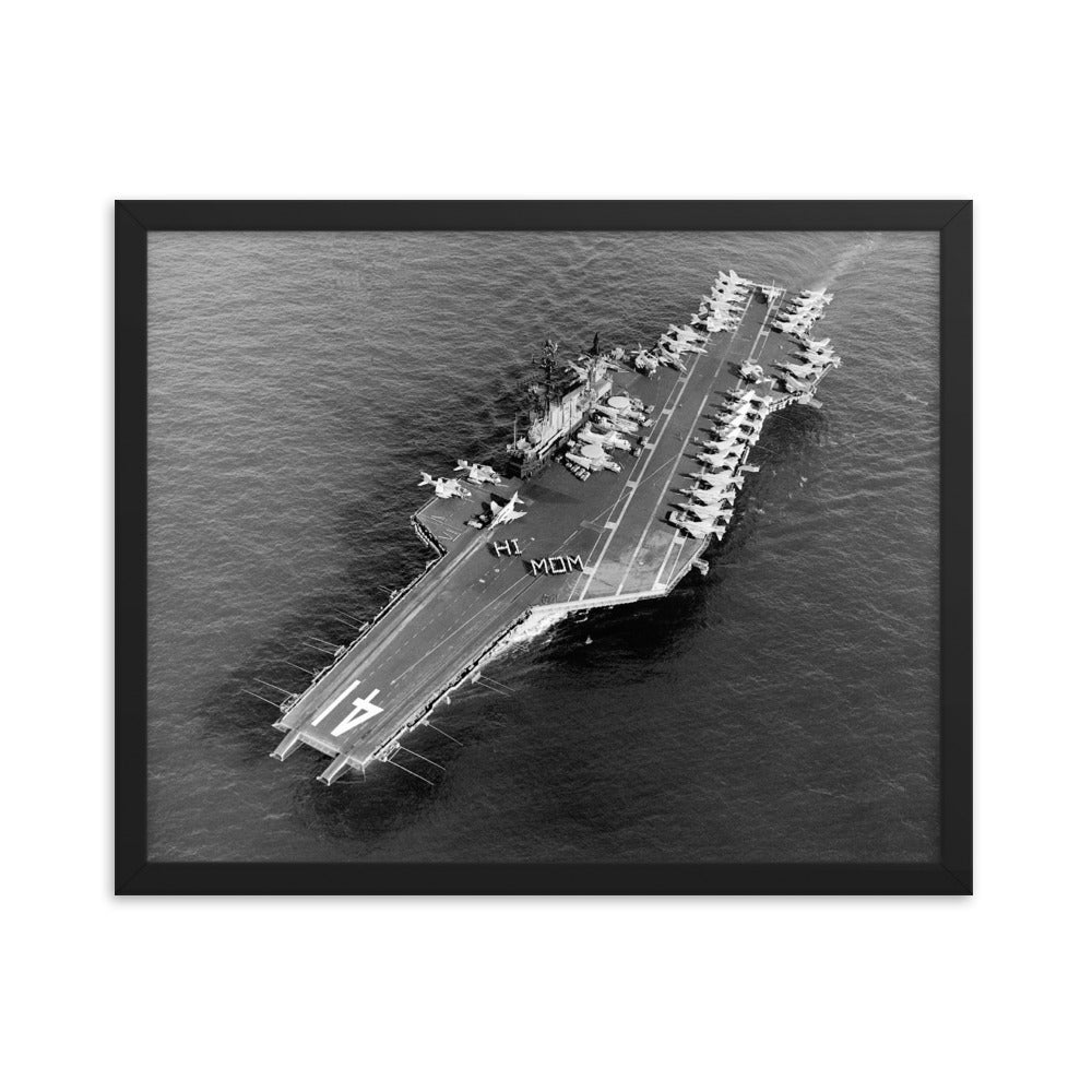 USS Kitty Hawk (CV-63) Framed Ship Photo