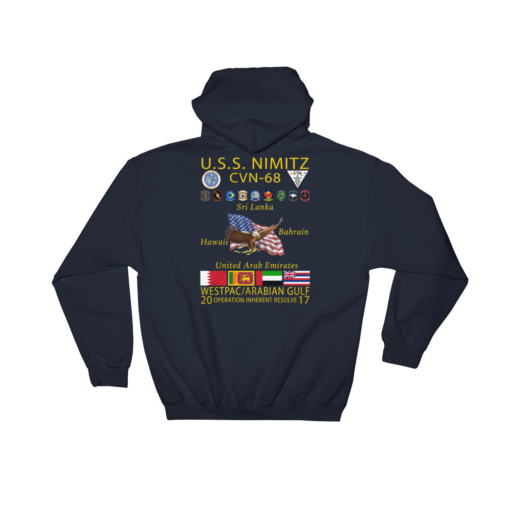 USS Nimitz (CVN-68) 2017 Cruise Hoodie