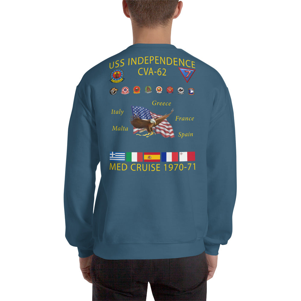 USS Independence (CVA-62) 1970-71 Cruise Sweatshirt