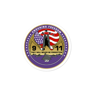 Operation Enduring Freedom 911 Vinyl Sticker