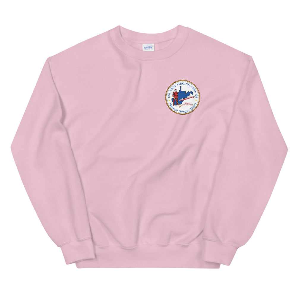 USS West Virginia (SSBN-736) Ship's Crest Sweatshirt