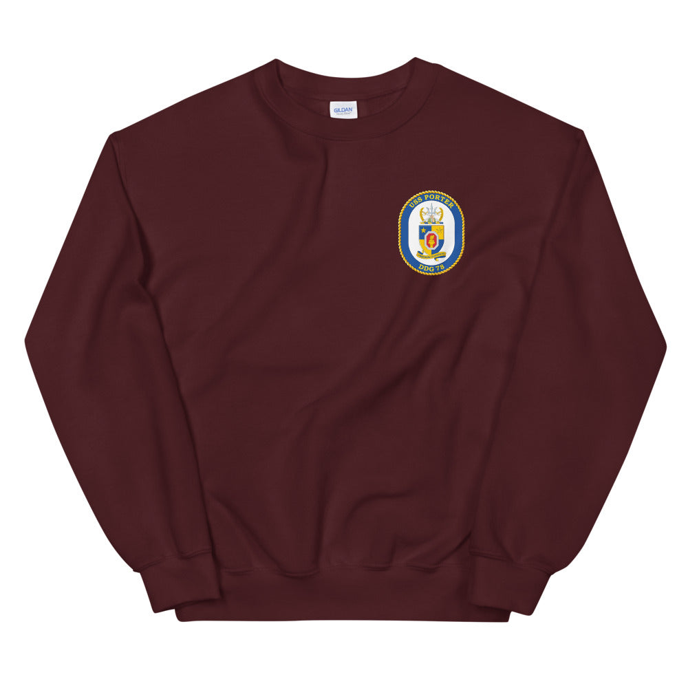 USS Porter (DDG-78) Ship's Crest Sweatshirt