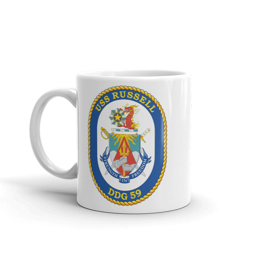 USS Russell (DDG-59) Ship's Crest Mug