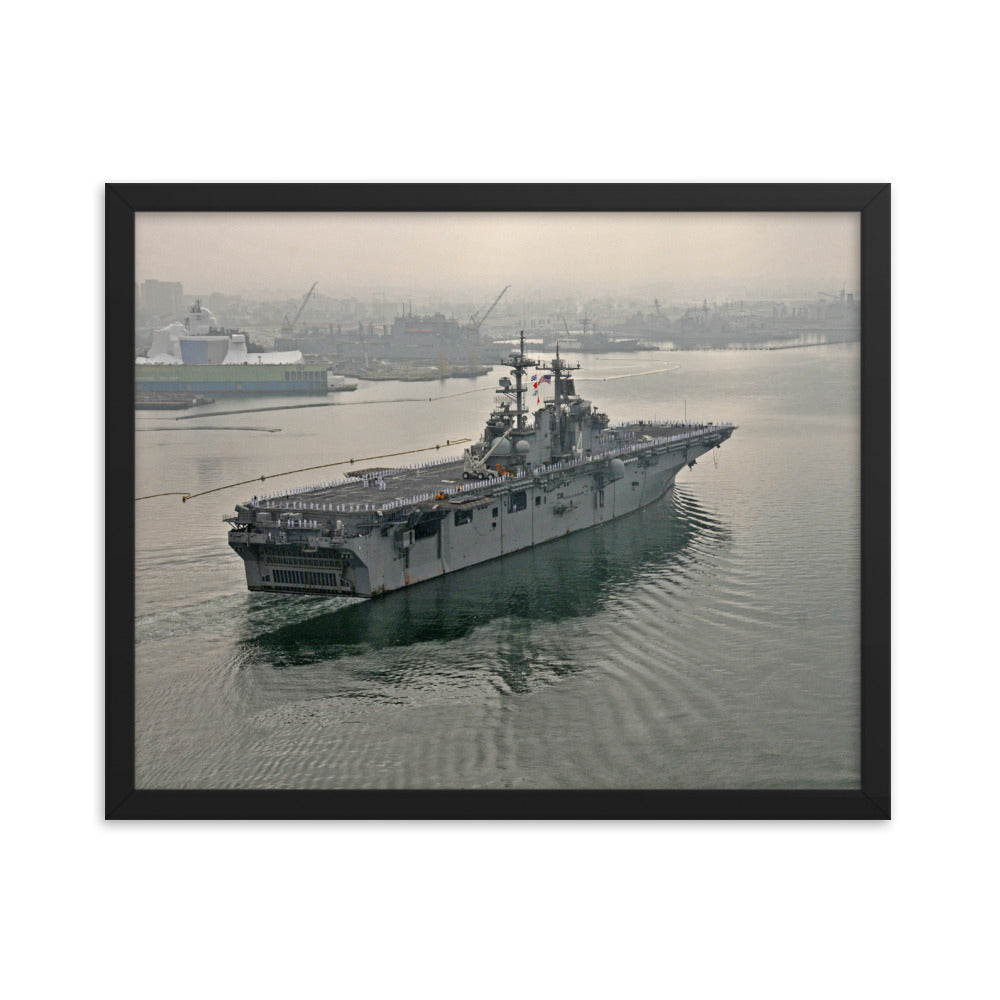 USS Boxer (LHD-4) Framed Ship Photo