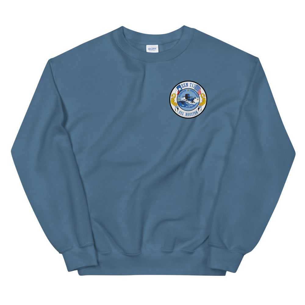 USS Houston (SSN-713) Ship's Crest Sweatshirt