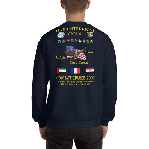 USS Enterprise (CVN-65) 2007 Cruise Sweatshirt